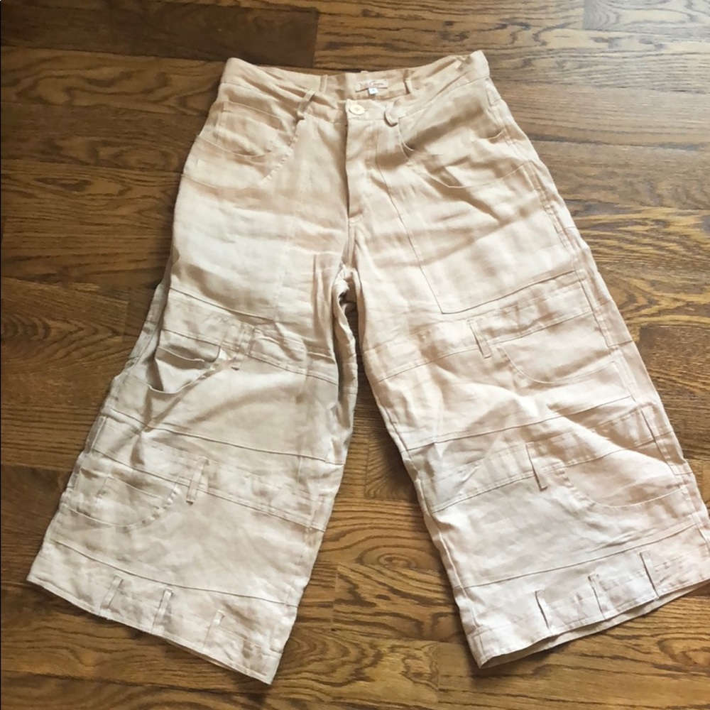 Dick & Jayne Linen Cropped Pants